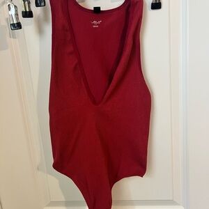 Magenta seamless ribbed Urban Outfitters Out From Under bodysuit size small